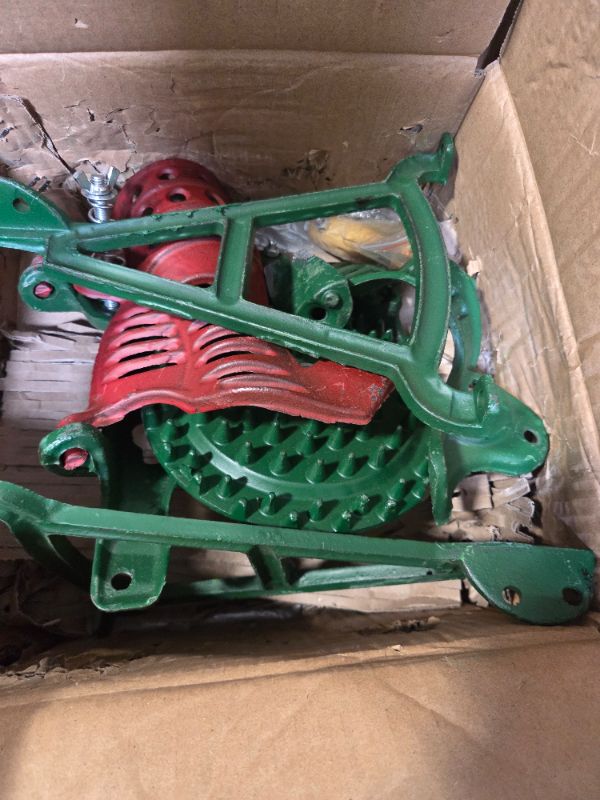 Photo 1 of ***MAJOR DAMAGE*** BOZHENYULEI Corn Sheller Heavy Duty Shelling Machine Corn Sheller Machine Walnut Farm Corn Thresher Corn Thresher Tool Can be Connected to an Electric Crawler Cast Iron Manual Thresher for Dry Corn