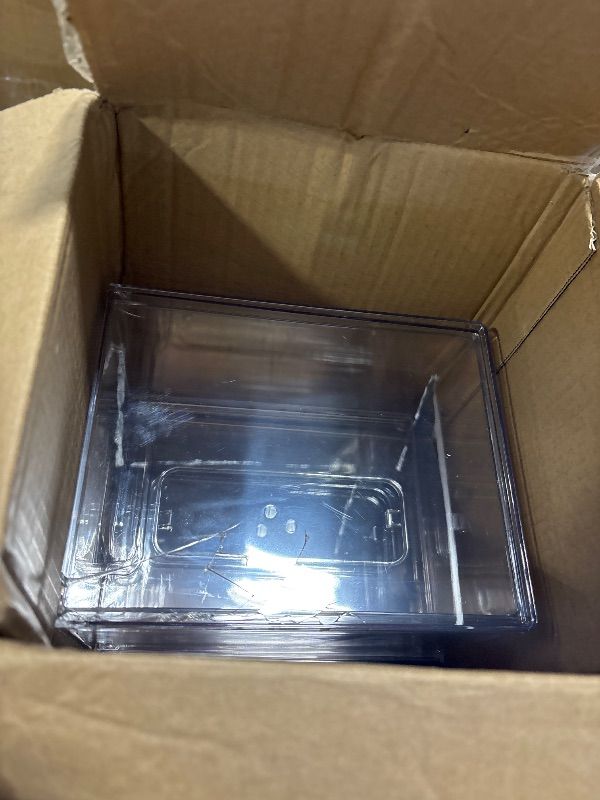 Photo 1 of **DAMAGED**
Criusia Stackable Storage Drawers, 3 Pack Clear Acrylic Makeup & Bathroom Organizer, Versatile Storage Bins for Vanity, Under Sink, Kitchen Cabinets & Pantry