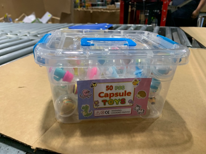 Photo 1 of ** MISSING SOME PIECES*** 50pcs Adorable Mini Kawaii Capsule Toys Collection Perfect for Sharing Educational Great for Kids Boys Girls Goodie Bag Christmas Stocking Stuffers Treasure Box Classroom Prizes Carnival Gifts