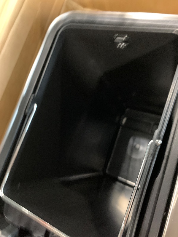 Photo 1 of *** PARTIAL SET ONLY BOX 1 OF 2 ***** *** SLIGHTLY DAMAGED LIDS *** NOLLAM Bote 3 in 1 Foot Pedal Waste Bin with Lid 45L Triple Dustbins Garbage Storage Bin w/3 Compartments Separate Waste Recycling Wheelie Bin Kitchen Office, Silver