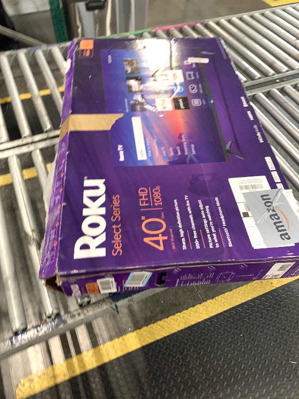 Photo 1 of *** MINOR SCRATCHES **** Roku Smart TV – 40-Inch Select Series, 1080p Full HD TV – Roku TV with Voice Remote – Flat Screen LED Television with Wi-Fi for Streaming Live Local News, Sports, Family Entertainment