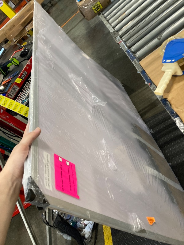 Photo 1 of **** DAMAGE CRACKED ON THE BACK CREASING ON FRONT  *** VIZ-PRO Dry Erase Board/Whiteboard, 72 x 48 Inches, Wall Mounted Board for School Office and Home 6' x 4'