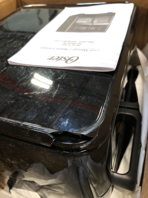 Photo 1 of ****MINOR DAMAGE*** Oster 11-Quart Dual Air Fryer Oven with 2 Cooking Zones, Large Capacity Air Fryer with 6 Cooking Functions & 2 Baskets