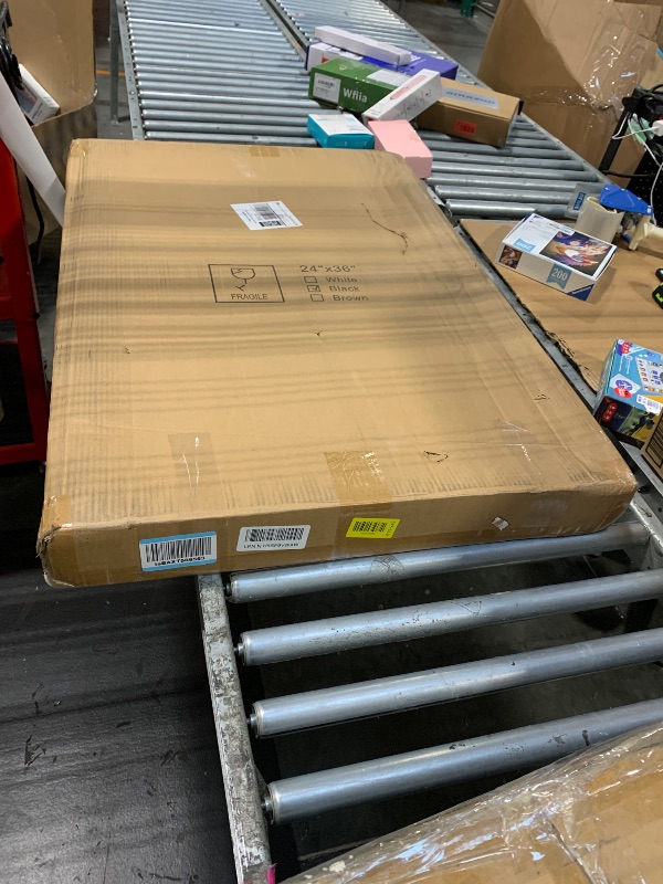 Photo 1 of **** COSMETIC DAMAGE *** WRISIN 2 Pack Shed Windows 24" W x 36" H Flush Mount, Black Household Windows for Playhouses, Barns, Chicken Coop