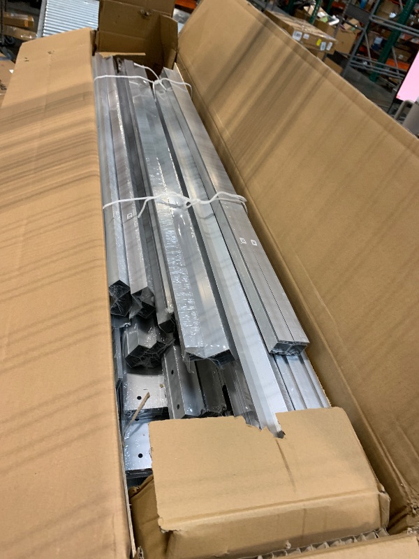 Photo 1 of ***** PARTIAL SET *** FOR PARTS BOX 1 OF 2 **** Garvee 8 x 12 ft Greenhouse, Greenhouses for Outside, Polycarbonate Greenhouse with Aluminum Frame, Lockable Door and Ajustable Roof Vent for Backyard, Green Houses for Outside Garden Backyard, Patio
