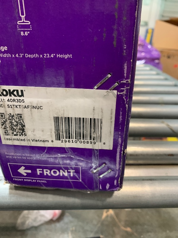 Photo 1 of *** MISSING REMOTE *** Roku Smart TV – 40-Inch Select Series, 1080p Full HD TV – Roku TV with Voice Remote – Flat Screen LED Television with Wi-Fi for Streaming Live Local News, Sports, Family Entertainment