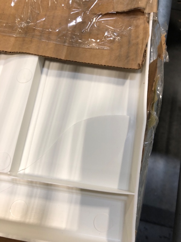 Photo 1 of ****DOOR CRACKED ****Ekena Millwork Lifetime Vinyl LP2S14X05900PG Standard Two Equal Panel Vinyls, Raised Panel Vinyl Shutters, w/Installation Shutter-Lok's & Matching Screws (Per Pair), 14 3/4"W x 59"H, Paintable