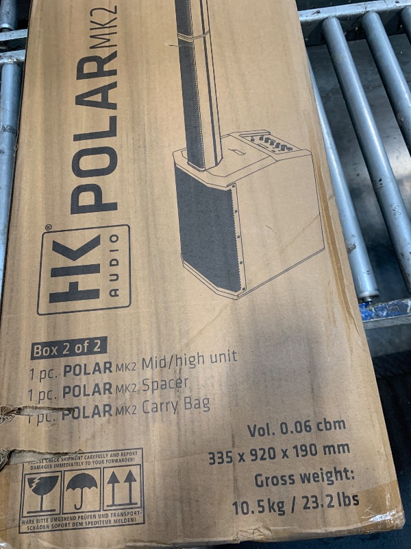 Photo 1 of ****SIMILAR***

** sold as is no refund/return** 

HK Audio HK-POLAR-MKII-12-BLK 2000 watt 12in Powered Column PA MK II with 4 Ch Mixer 24-bit DSP EQ Bluetooth 5 TWS in Black