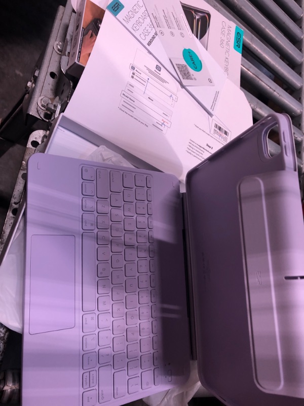 Photo 1 of [Upgraded] ESR iPad Pro 13 Inch Case with Keyboard (M5/M4, 2025/2024), iPad Pro 13 Keyboard Case with Magnetic Stand, Portrait/Raised Modes for iPad Pro 13, Removable, Rebound 360 Series, Pirple