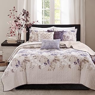 Photo 1 of ***SIMILAR***

Madison Park Luna Quilt Modern Classic Design All Season, Breathable Coverlet Lightweight Bedding Set, Matching Shams,3  Decorative Pillow, King/Cal King 