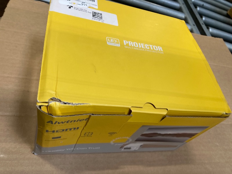Photo 1 of **UNTESTED**
Smart Projector with 4K 8K Support, Android 14 mini Projector with Wifi and Bluetooth, 600 ANSI, Auto Focus & Keystone, Obstacle Avoidance, 1080P Portable Movie Proyector, HY350Max for Home Outdoor