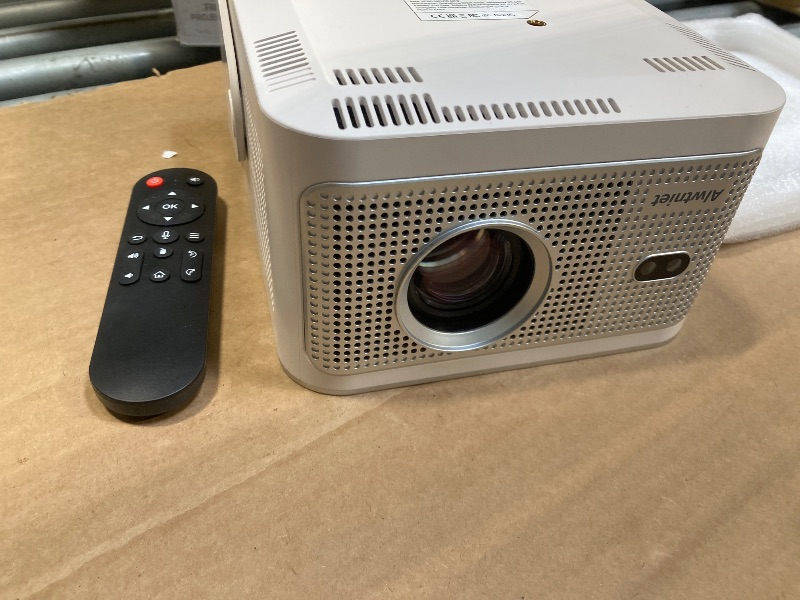 Photo 1 of **UNTESTED**
Smart Projector with 4K 8K Support, Android 14 mini Projector with Wifi and Bluetooth, 600 ANSI, Auto Focus & Keystone, Obstacle Avoidance, 1080P Portable Movie Proyector, HY350Max for Home Outdoor