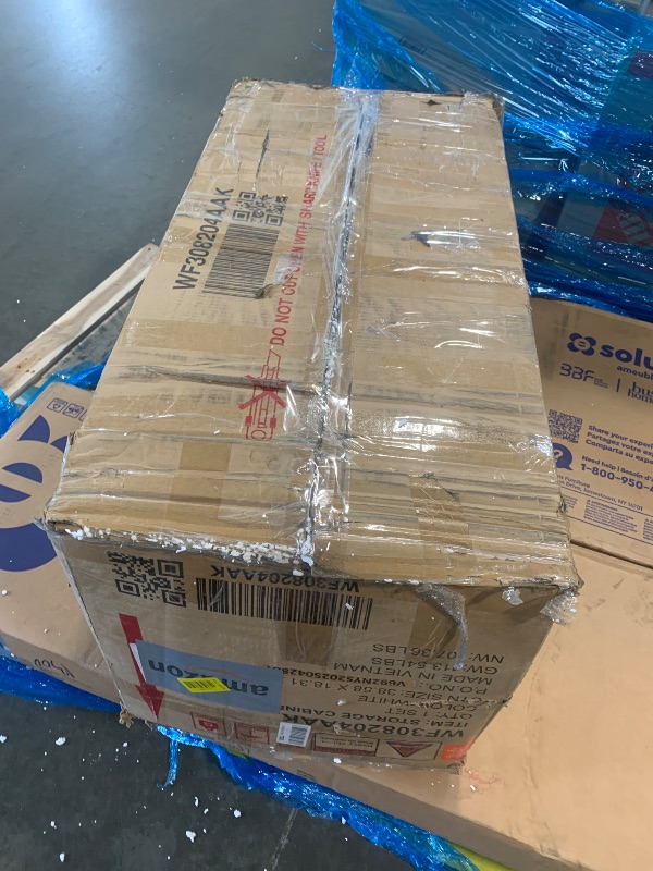 Photo 1 of ***Missing Hardware***72" Tall Bathroom Cabinet with Multi-Functional Storage Organizer Door Rack, Kitchen Pantry Cupboard with Drawer and Adjustable Shelf for Home/Living Room/Office, White