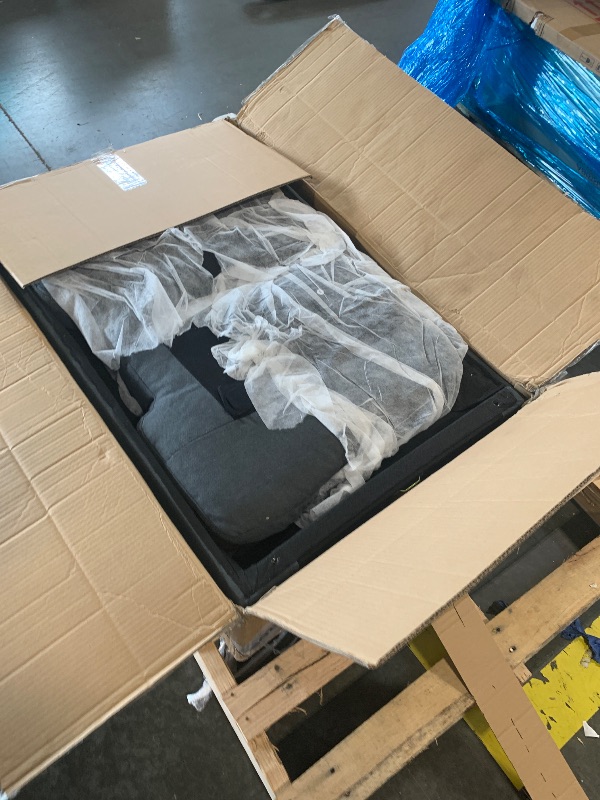 Photo 1 of ***Multiple Boxes*** ***Pick Up With Truck*** JUMMICO Sofa Bed, Sleeper Pull Out Couch with Reversible Storage Chaise, Convertible L Shaped Sectional Couches for Living Room, Apartment (Linen Fabric, Dark Grey)