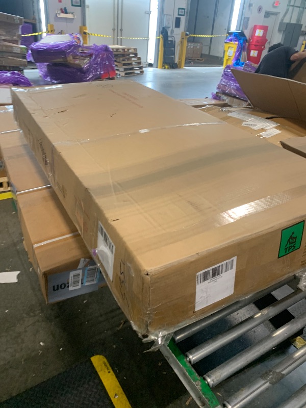 Photo 1 of ***Partial Set*** ***Only Box 1 Of 2*** FAVSH Upholstered Daybed with Trundle, Full Size Day Bed w/Button-Tufted Back and Piping on Waved-Shape Arms for Bedroom or Guest Room, No Box Spring Required, Light Gray