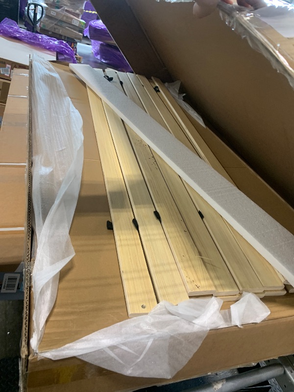 Photo 1 of ***Partial Set*** ***Only Box 1 Of 2*** FAVSH Upholstered Daybed with Trundle, Full Size Day Bed w/Button-Tufted Back and Piping on Waved-Shape Arms for Bedroom or Guest Room, No Box Spring Required, Light Gray