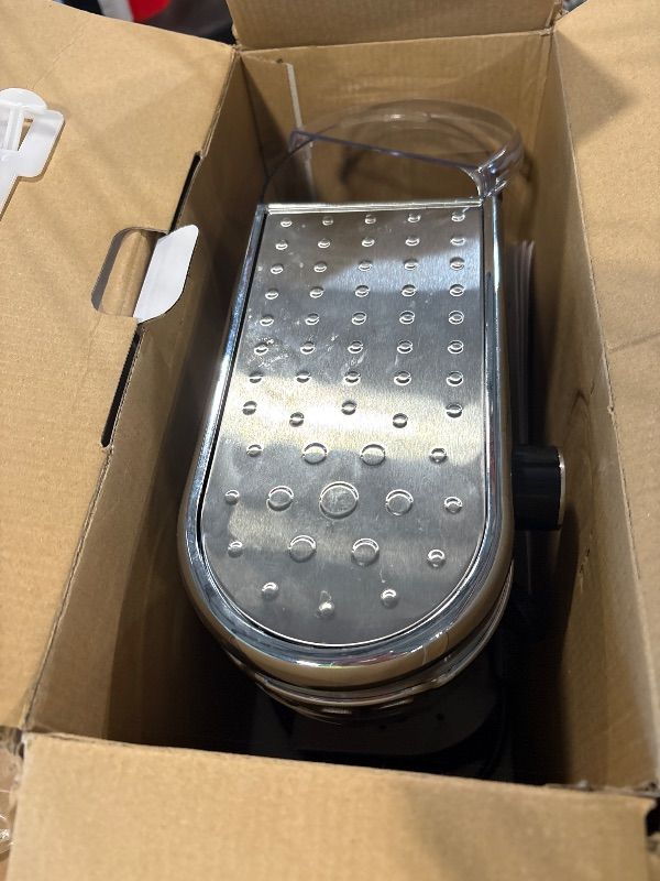 Photo 1 of ****MISSING PARTS*** DAMAGE*** JZ.CAFE Espresso Machine 20 Bar, Compact Espresso Maker, Stainless Steel Expresso Coffee Machines with Steam Milk Frother & 34oz Removable Water Tank for Home, Cappuccino Machine, Great Gift