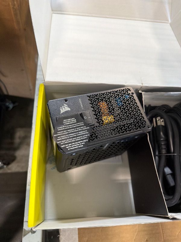 Photo 1 of ** NEVER OPEN NEW ***CORSAIR HX1000i Shift Fully Modular ATX Power Supply – Built-in iCUE Link System Hub, Native 12V-2x6 Cable, ATX 3.1 & PCIe 5.1, Side-Mounted Connectors, Cybenetics Platinum – Black***NEW ***SELAED FACTORY***