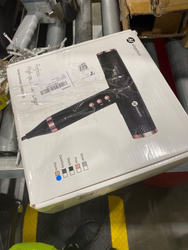 Photo 1 of **MISSING PARTS**
slopehill Professional Hair Dryer with Diffuser, Ionic Hair Dryer,Lightweight Compact Powerful & Fast Salon Blow Dryer with High Speed Brushless Motor, Travel Hairdryer, Women & Men (Ceramic, Stone)