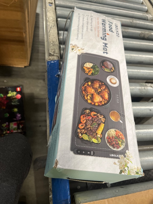 Photo 1 of *MISSING PARTS - see clerk notes*
LBOLHZO Warming Mat For Food Extra Large 36"x16" 580W Food Warmer Chafing Dishes for Buffet,Food Warming Mat,Food Warmers for Parties Buffet,6 Temp 6 Hour Timer Heating Mat for Food Mothers Day Gifts