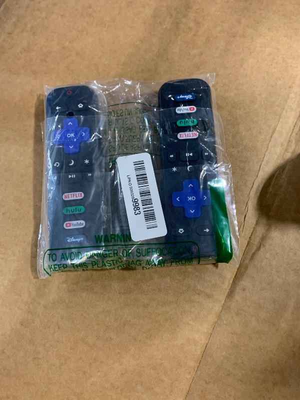Photo 1 of (Pack of 2) Replacement Remote Control Only for Roku TV, Compatible for TCL Roku/Hisense Roku/Onn Roku/Sharp Roku/Element Roku/Westinghouse Roku/Philips Roku Smart TVs (Not for Roku Stick and Box)