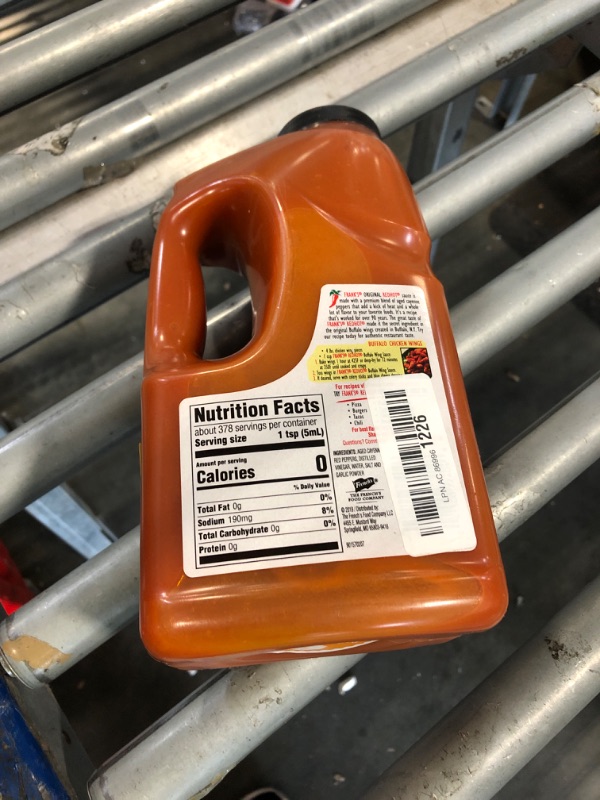 Photo 1 of ** EXP 04/26**Frank's RedHot Hot Sauce, Original, Made with Cayenne Peppers, Ready-To-Use, Shake or Pour Over Chicken Wings, Sandwiches, Pizza, and More for the Perfect Bend of Flavor and Heat, 64 fl oz