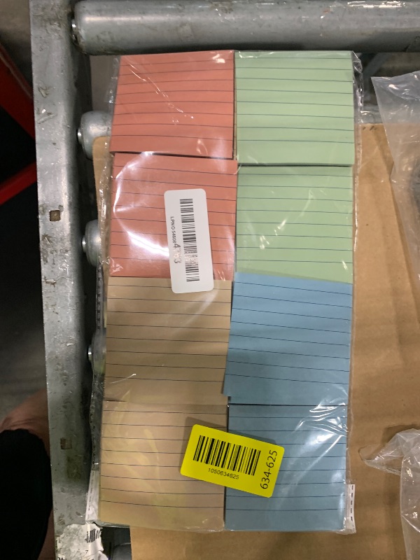 Photo 1 of (24 Pack) Lined Sticky Notes 3x3 in,Notepads with Lines,Ruled Stickies Super Sticking Power,Office School Memo Note Pads Vintage Colors,Post on Windows Doors,Recyclable,Easy to Write on