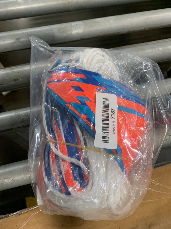 Photo 1 of ?102FT?Heavy-Duty Outdoor Navy Blue wiht Fluorescent Orange backstroke flags | Pennant Banner Flag | OSHA 500lb Rated | Strand Fade Resistant
