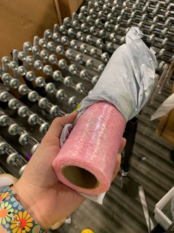 Photo 1 of ***USED*** Yulakes Lace Fabric Roll Floral Lace Ribbon for Burlap Lace Table Runner Vintage Wedding Decorations Bridal Shower Party Decor,5cm-30cm (30cm x 9m, Pink)