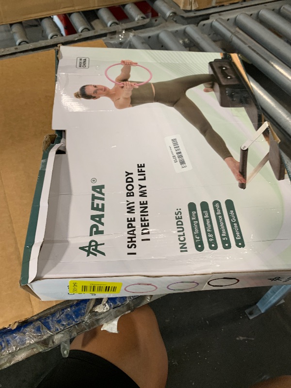 Photo 1 of **MISSING PARTS**
PAETA Pilates Ring Set – 14” Magic Circle (38 lbs Resistance), 9.8” Pilates Ball, 5 Resistance Bands, and Exercise Guide Included for Home Workouts(Pink)