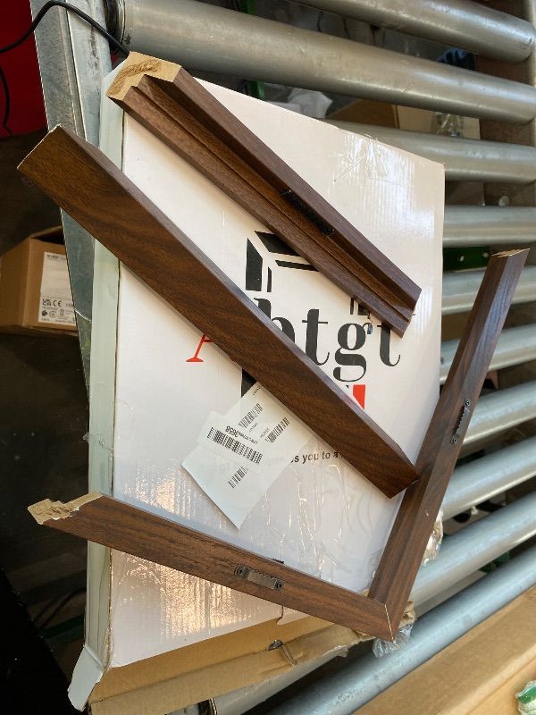 Photo 1 of [Major Damage] Abtgt 11x14 Canvas Floating Frame with 0.9" Deep, Brown Floater Frame for Canvas Paintings with Adhesive, Vertical or Horizontal Wall Art frame for Prints Oil Painting Diamond Decor, 1 Pack.