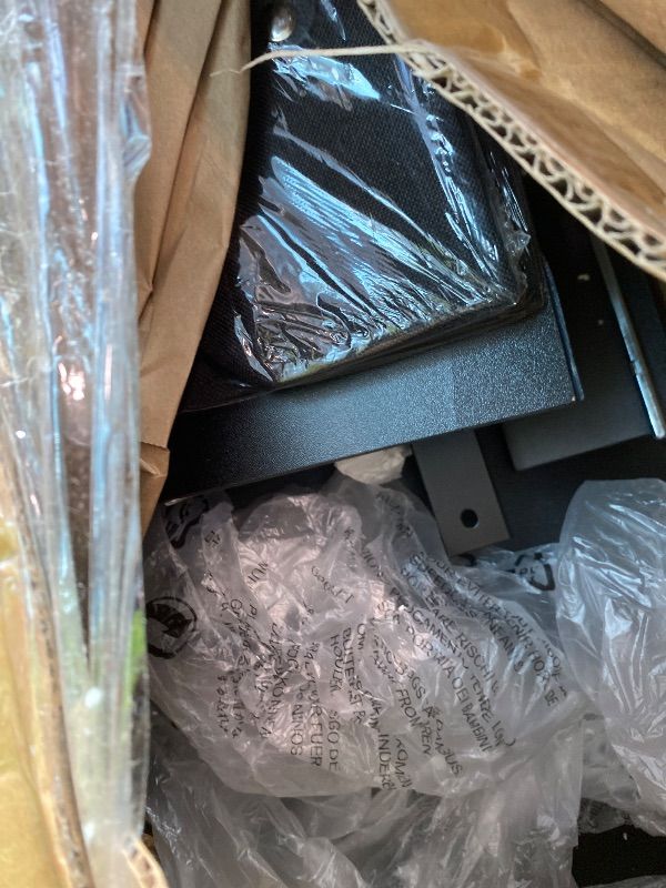 Photo 1 of [PARTIAL SET] [MAJOR DAMAGE] [FOR PARTS ONLY!!!] Claiks Electric Standing Desk, Adjustable Height Stand up Desk, 48x24 Inches Sit Stand Home Office Desk with Splice Board, Black Frame/Deep Black Top