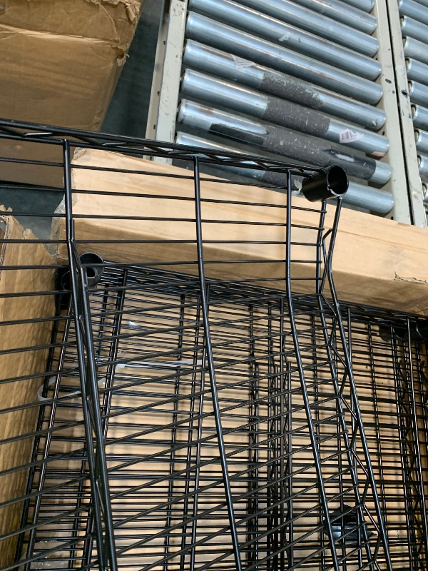 Photo 1 of **** AS IS ALL SALES FINAL NO RETURNS ****IZEUK Garage Shelving Wide Storage Shelves 5 Tier Metal Shelves 4000 LBS Heavy Duty Adjustable Utility Shelf Rack Black 23.6" D x 53.1" W x 73.6" H
2 shelves slightly bent