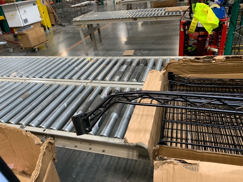 Photo 1 of **** AS IS ALL SALES FINAL NO RETURNS ****IZEUK Garage Shelving Wide Storage Shelves 5 Tier Metal Shelves 4000 LBS Heavy Duty Adjustable Utility Shelf Rack Black 23.6" D x 53.1" W x 73.6" H
2 shelves slightly bent