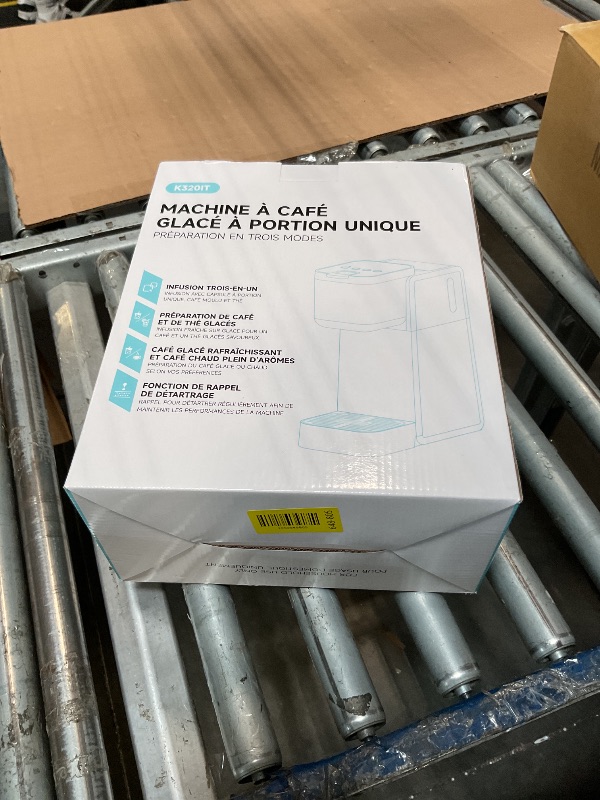Photo 1 of **UNTESTED**
Tastyle Single Serve Coffee Maker for K Cup, Ground and Tea Leaves, Hot and Iced Coffee Machines with Bold Setting, 6 to 16 Oz Brew Sizes, Compact for Small Spaces, Black (2.0 Version)