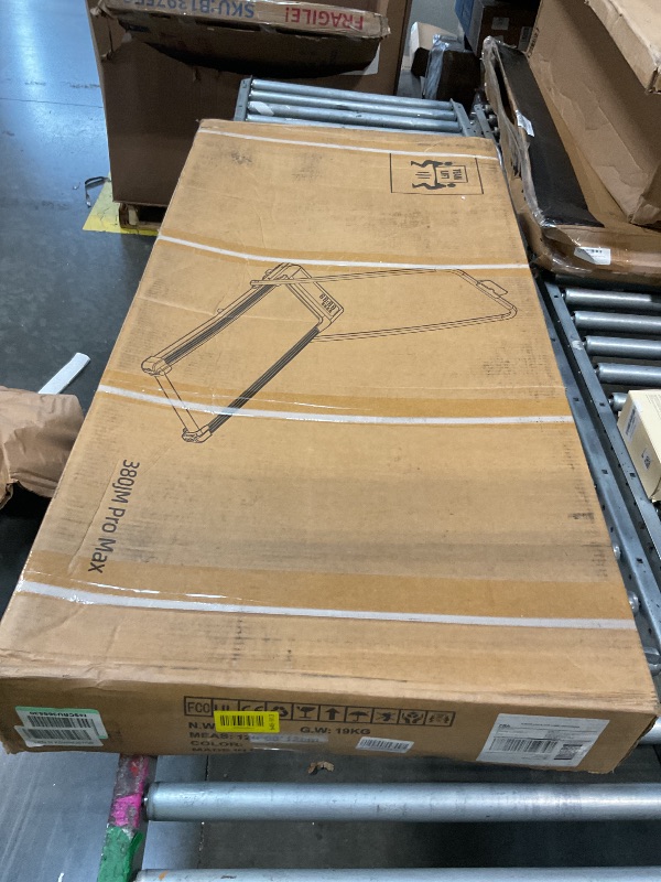 Photo 1 of **** AS IS ALL SALES FINAL  NO RETURNS **Electric Walking Pad with Handle Bar, 3.0HP Portable Small Walking Pads Treadmills for Home Small with Handles, 0.6-6.2MPH Compact Home Treadmill for Small Spaces, 320LBS
