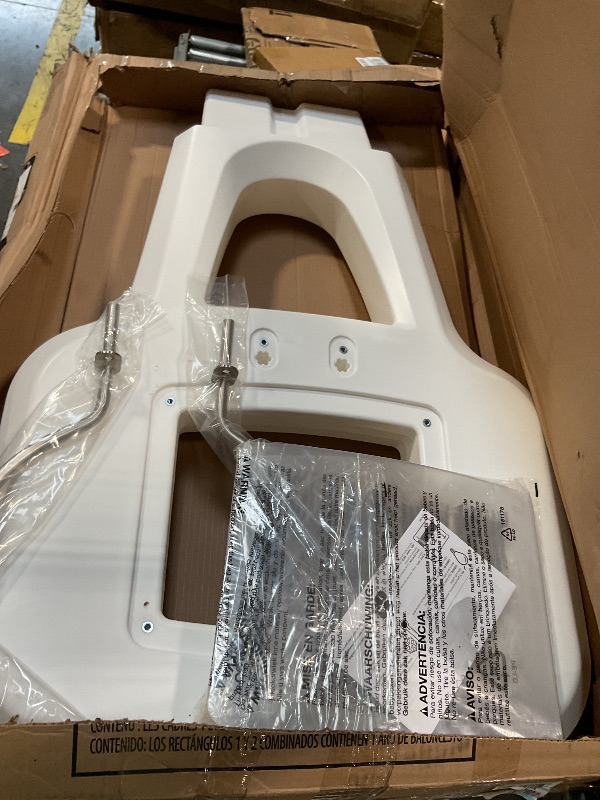 Photo 1 of ***MISSING 1/2 BOXES*** Step2 Vero Pool Basketball Hoop, Outdoor/Indoor Waterproof Patio Furniture, Made of Durable Plastic, 4.5 Feet, White