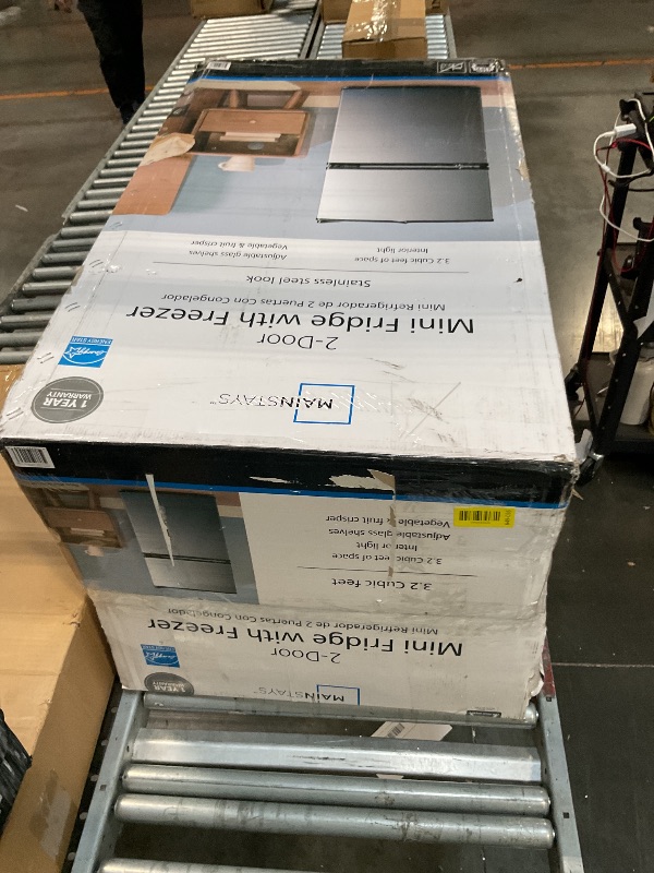 Photo 1 of ***UPDATED 6/7*** Zyerch Mini Fridge with Freezer, 3.4 Cu. Ft. Small Fridges with Freezer, Refrigerators Adjustable Thermostat, Apartment Size Refrigerator with Freezers for Office, Apartment, Dorm, Kitchen, Wood