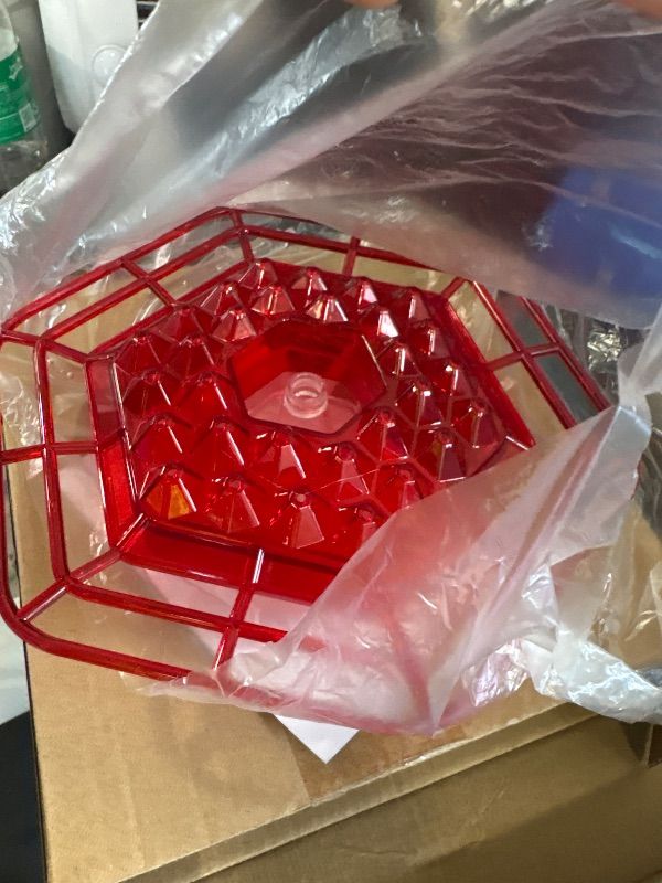Photo 1 of **MISSING PARTS**
Hummingbird Feeder for Outdoors Hanging,Easy to Clean and Refill,Ant Proof No Leak,with 30 Feeding Ports Saucer Humming Bird Feeder Hummingbird feeders for Window (New red)