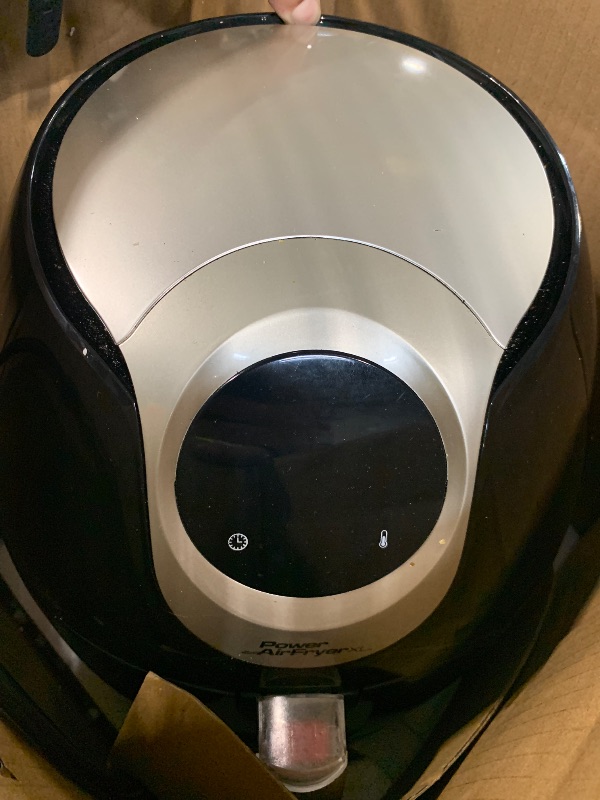Photo 1 of ** sold as is no refund/return** PowerXL Air Fryer 7 QT Maxx Classic, Extra Hot Air Fry, Cook, Crisp, Broil, Roast, Bake, High Gloss Finish, Nonstick, Black