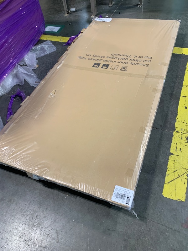 Photo 1 of ***FACTORY SEALED*** JUBEST 36 in. x 80 in. Security Door, Exterior Front Entry Door, Outswing Steel Security Door with Perforated Metal Screen, Powder Coated Black, Lock Not Include