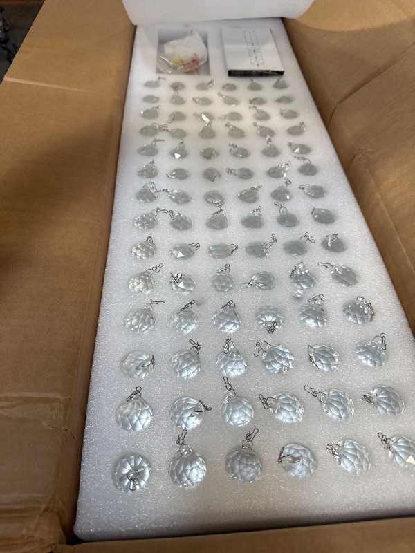 Photo 1 of ??? ???? Modern Crystal Chandelier, 8-Lights Rectangle Chandelier Rectangular Flush Mount Pendant Ceiling Light Fixture K9 Crystal Raindrop Chandeliers for Dining Living Room Kitchen Island