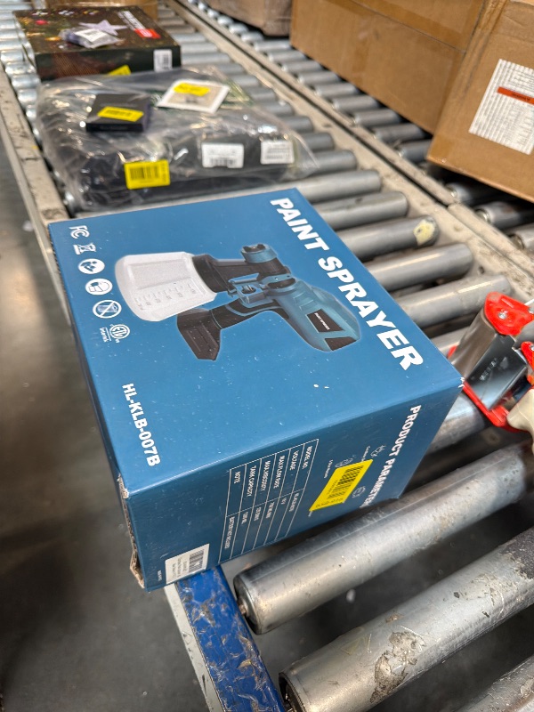 Photo 1 of ** USED** Houselife Cordless Paint Sprayer - Compatible with MAKITA 18V Battery (Tool Only), Electric Spray Paint Gun with 3 Spray Patterns & 5 Nozzles, 1200ml Tank, Easy for Fence, Furniture, Cabinets, Doors