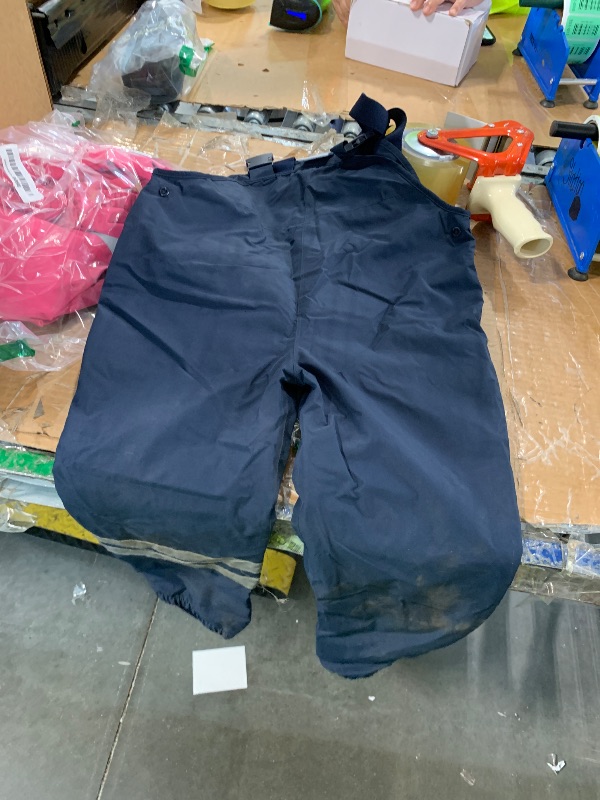Photo 1 of **DAMAGED/DIRTY**
Kids Rain Bib Pants, Toddlers Waterproof Suspender Dirty Proof Rain Wear for Boys and Girls Navy