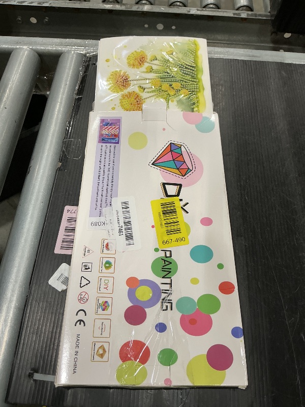 Photo 1 of ***MISSING PARTS*** 6pcs 5D DIY Diamond Painting Kit Greeting Card, Small Yellow Flower Diamond Handmade Greeting Card with Envelope, Holiday Gift Congratulations