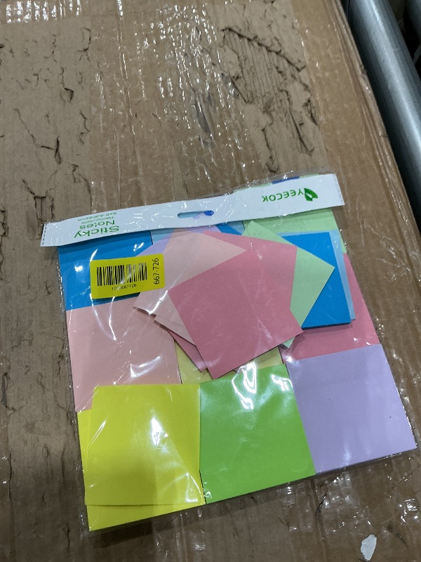 Photo 1 of (18 Pads) Sticky Notes 3x3 inch, Self-Stick Pads Pastel Colors Sticky Note, Recyclable, Easy to Post for Home, Office, Notebook