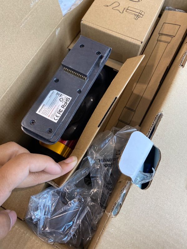 Photo 1 of *MINOR DAMAGE - USED*
Cordless Vacuum Cleaner, 650W 55KPa 70Mins Vacuum Cleaners for Home, Self-Standing Stick Vacuum with Anti-Tangle Brush & OLED Touch Screen, Vacuum Cleaner for Hardwood Floors,Carpet,Pet Hair,Car (Red)