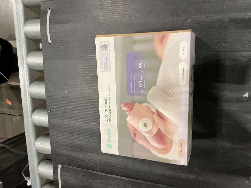 Photo 1 of *UNTESTED*
Owlet Dream Sock® - FDA-Cleared Smart Baby Monitor - Track Live Pulse (Heart) Rate, Oxygen in Infants - Receive Notifications - Dusty rose
