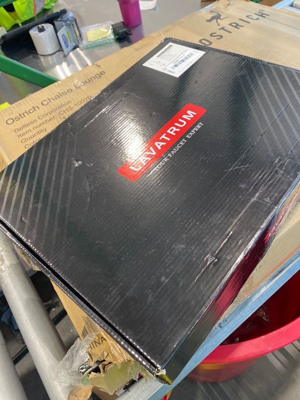 Photo 1 of *MISSING PARTS - See Clerk Notes*
Lavatrum Polished Chrome Kitchen Faucets Solid Brass High Arc One-Handle Kitchen Faucet with Pull Down Sprayer,Kitchen Sink Faucets with Escutcheon