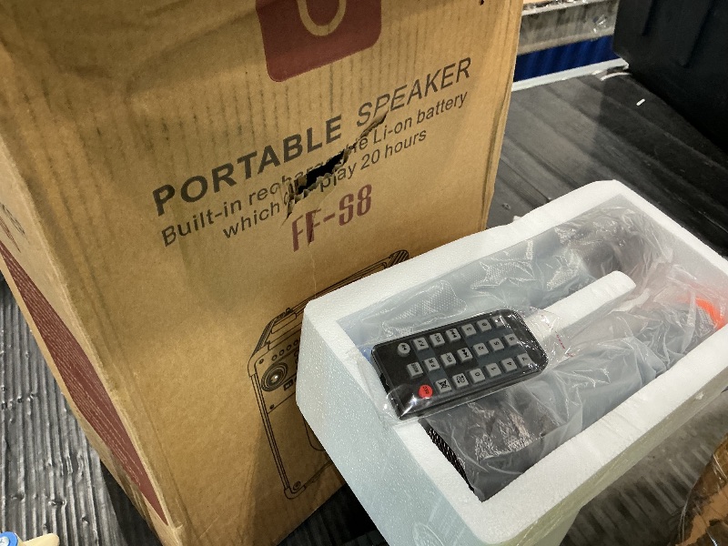 Photo 1 of ***Missing Hardware*****HWWR Karaoke Machine, Portable Bluetooth 5.3 Speaker with 2 Wireless Microphones for Adults, PA System with Echo Adjustment, Support TWS/TF Card/USB/AUX/TVs Connected for Home Party/Outdoor/Events etc